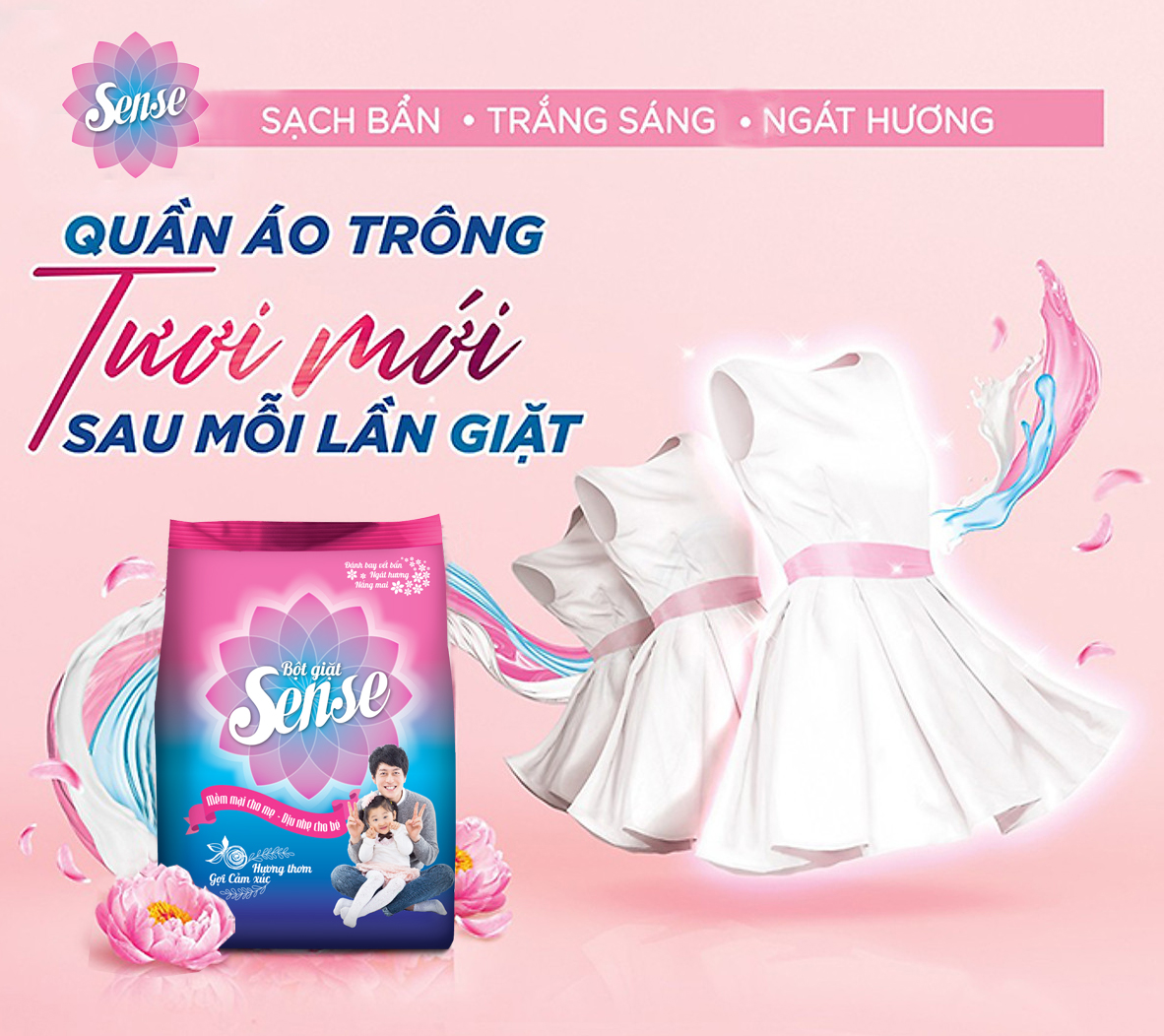 bột giặt sense hương ngọt ngào