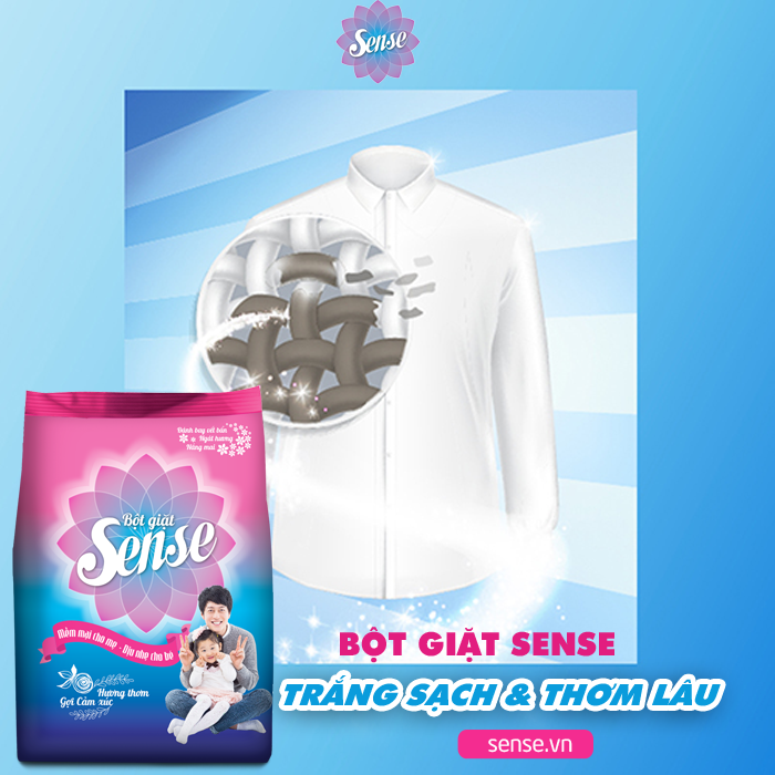 bột giặt trắng sạch