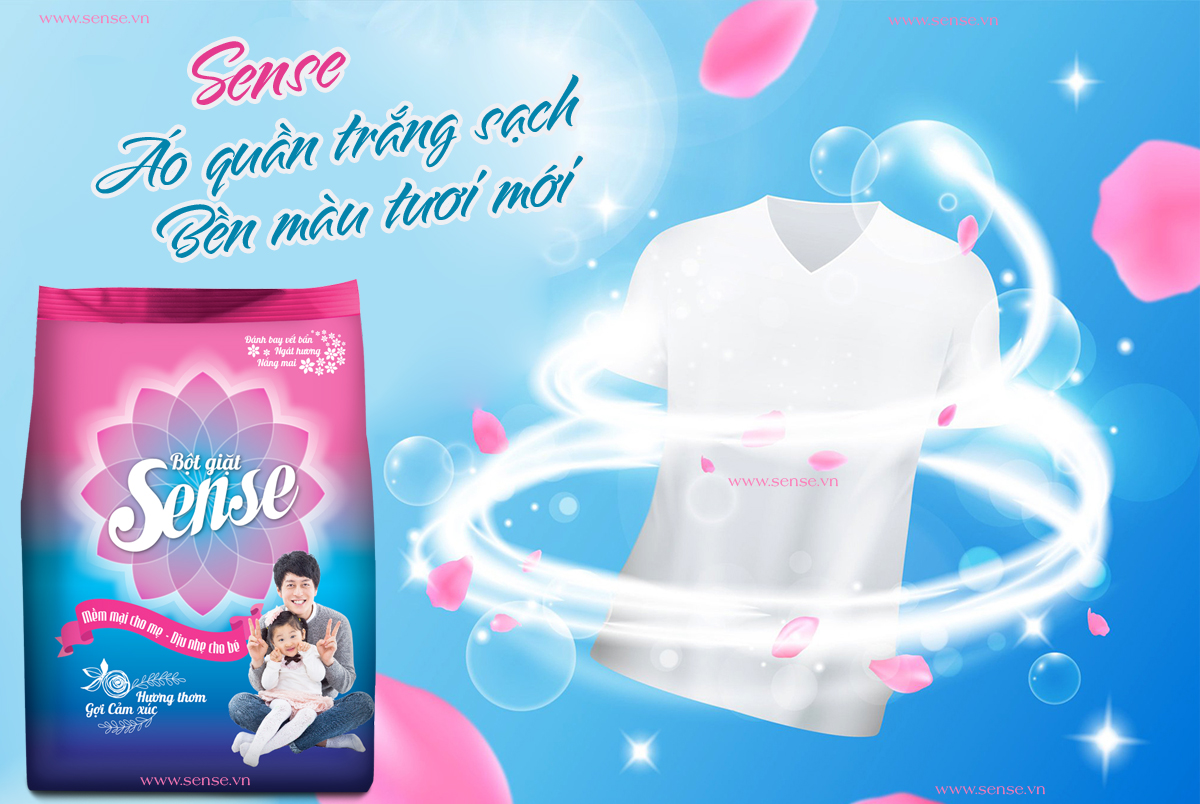 bột giặt sense