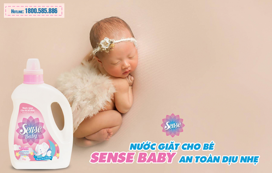 nước giặt cho bé an toàn lành tính