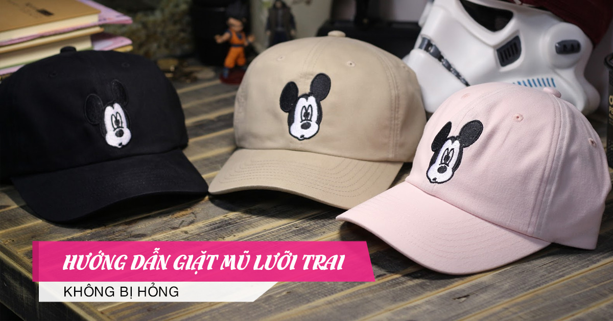 cách giặt mũ lưỡi trai
