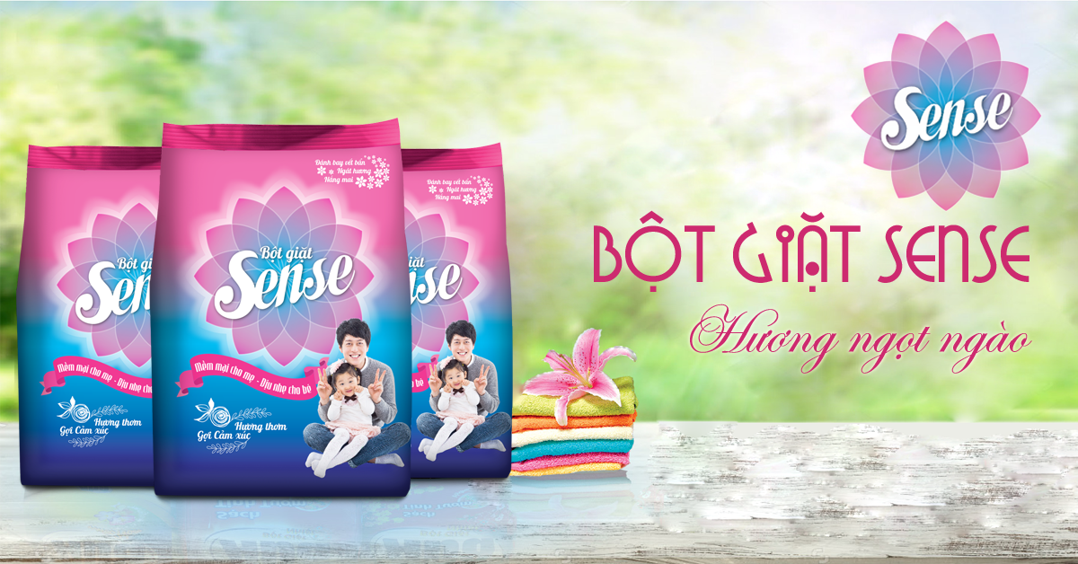 bột giặt sense