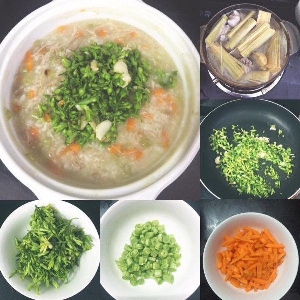 cháo ngon bằng nước mía