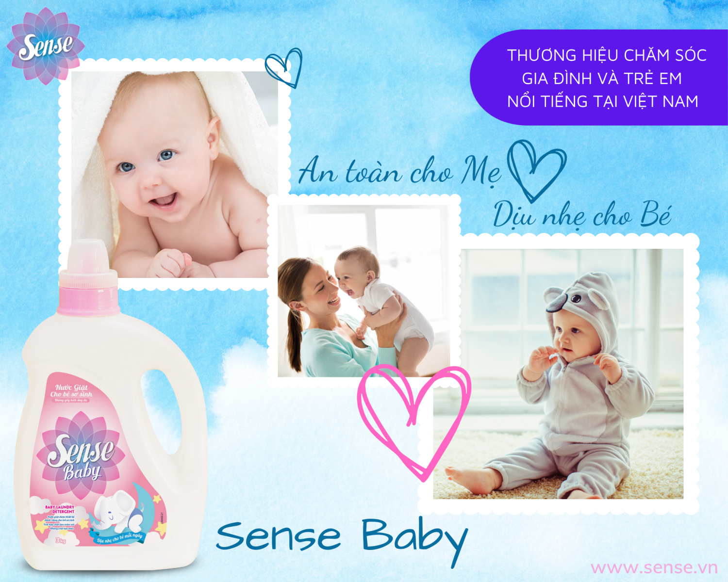 nước giặt tốt cho bé