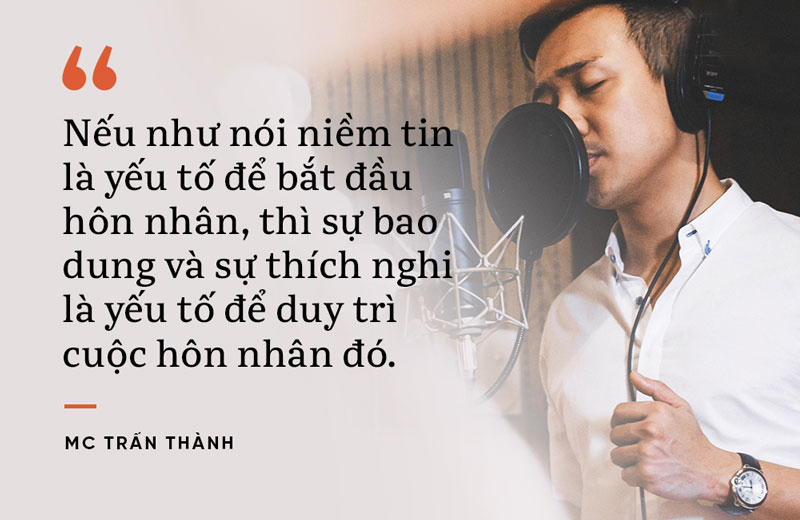 Những câu nói hay của Trấn Thành về tình yêu