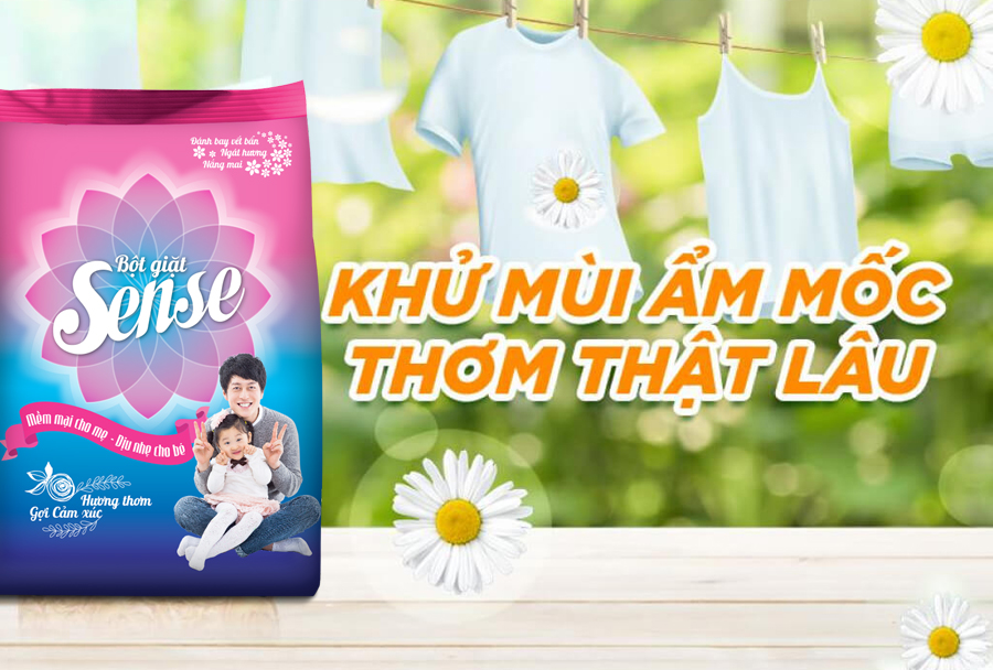 bột giặt sense hương ngọt ngào