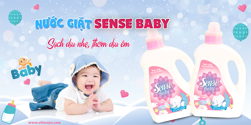 Nước giặt Sense Baby dành riêng cho bé sơ sinh, tích hợp chất làm mềm vải